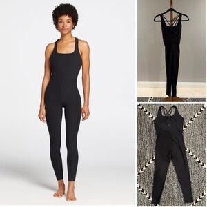 Calia LustaLux Black Bodysuit stretchy catsuit size small